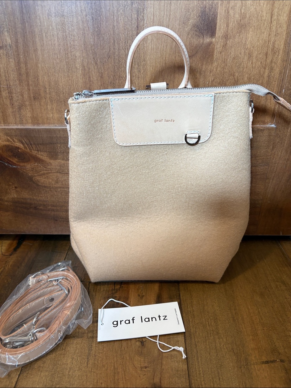 graf lantz bedford sand Women's Convertible Backpack